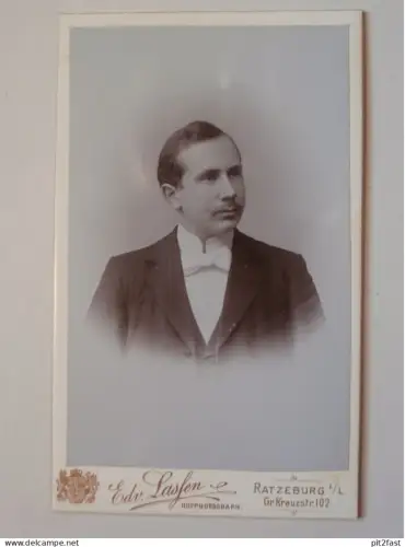 Kabinettfoto - Ratzeburg , Adel , Edv. Lasßen , CDV , Photographie , Kabinett !!