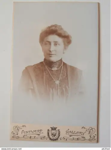 Kabinettfoto - Antwerpen - Adel , Tietz , Fürstenhaus , Königshaus , CDV , Photographie , Kabinett !!