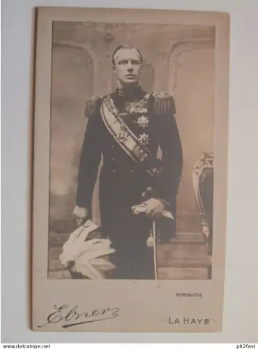 original Kabinettfoto - Adliger , Adel , Den Haag - Fürstenhaus , Königshaus , CDV , Photographie , Kabinett !!