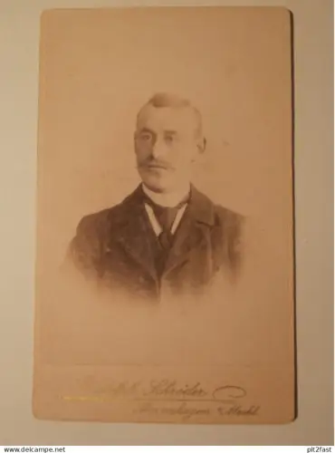 Kabinettfoto - Rudolph Schröder in Stavenhagen i. Mecklenburg ,  Adel , CDV , Photographie , Kabinett !!