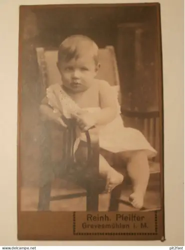 Kabinettfoto - Reinhard Pfeiffer in Grevesmühlen i. Mecklenburg ,  Adel , CDV , Photographie , Kabinett !!