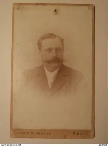 Kabinettfoto - Elisabeth Burmeister in Ribnitz i. Mecklenburg , Atelier ,  Adel , CDV , Photographie , Kabinett !!