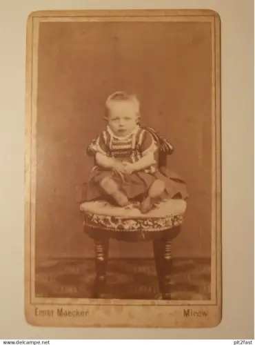 Kabinettfoto - Ernst Maecker in Mirow i. Mecklenburg , Atelier ,  Adel , CDV , Photographie , Kabinett !!