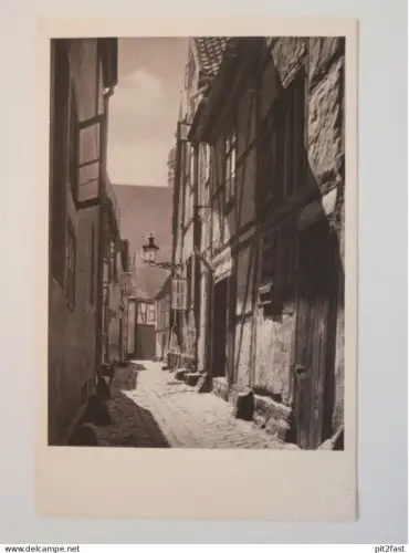 Stralsund i. Mecklenburg , ca. 1930 , alte Gasse , Ansichtskarte , AK !!