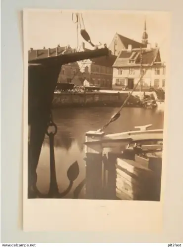 Stralsund i. Mecklenburg , ca. 1930 , Kloster und Hafen , Ansichtskarte , AK !!