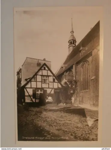 Stralsund i. Mecklenburg , ca. 1920 , Kloster zum Heiligen Geist , Ansichtskarte , AK !!