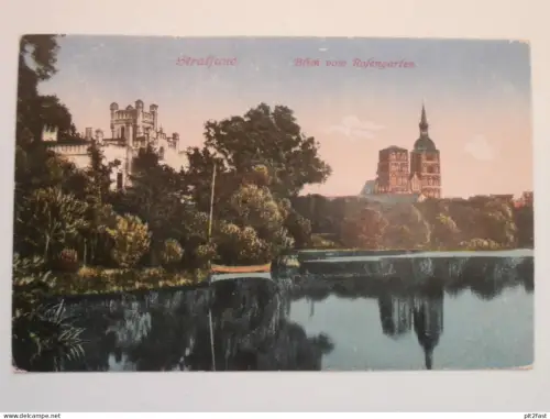 Stralsund i. Mecklenburg , 1917 , Blick vom Rosengarten , Ansichtskarte , AK !!