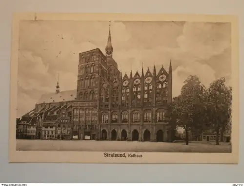 Stralsund i. Mecklenburg , 1916 , Rathaus , Ansichtskarte , AK !!