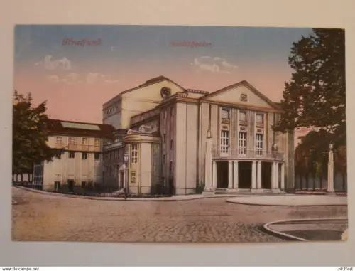 Stralsund i. Mecklenburg , ca. 1920 , Stadttheater , Ansichtskarte , AK !!