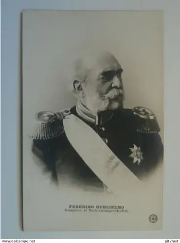 Frederigo Guglielmo / Friedrich Wilhelm - Mecklenburg Strelitz , Neustrelitz , ca. 1900 ,  Ansichtskarte , AK !!