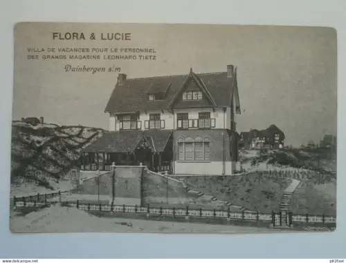 Flora & Lucie , Leonhard Tietz in Duinbergen b. Knokke-Heist , 1914 , Ansichtskarte , AK !!