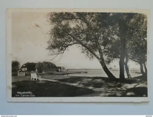 Neustrelitz i. Mecklenburg , ca. 1940 , Zierker See , Ansichtskarte , AK !!