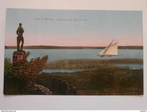 Plau i. Mecklenburg , 1918 , Künstlerpark , Denkmal , Ansichtskarte , AK !!