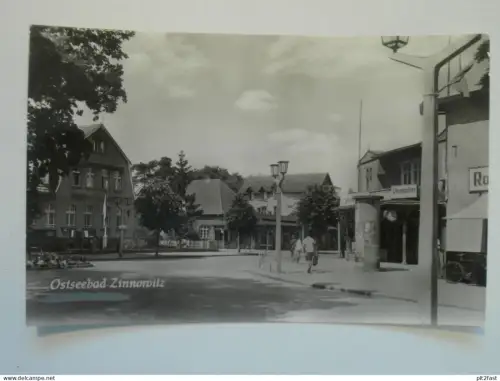 Zinnowitz a. Usedom , 1959 , Uhrmacher , Litfaßsäule , Ansichtskarte , AK !!