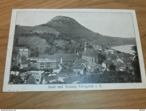 Stadt und Festung Königstein i.S. , ca. 1905 , Ansichtskarte , AK !!