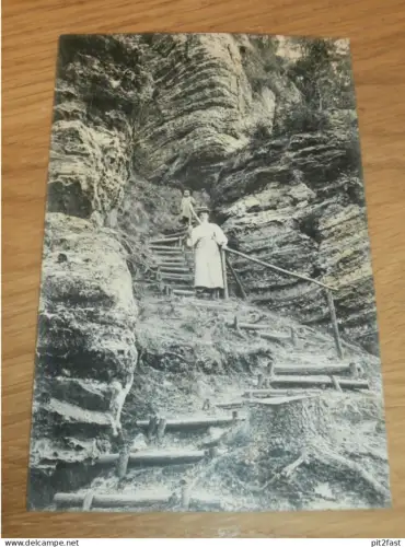 Schwedenlöcher b. Rathen , 1911 , Ansichtskarte , AK !!