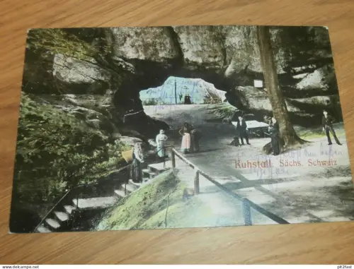 Kuhstall in Sächsische Schweiz , ca. 1905 , Ansichtskarte , AK !!