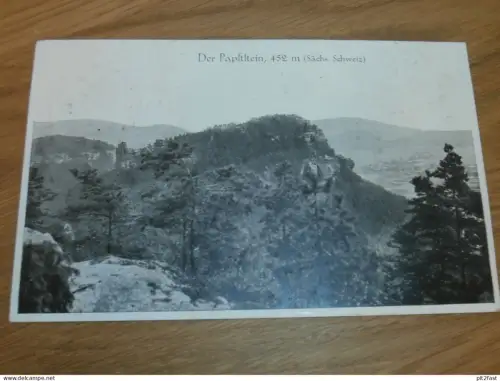 Der Pabststein , Bad Schandau , 1946 , Ansichtskarte , AK !!