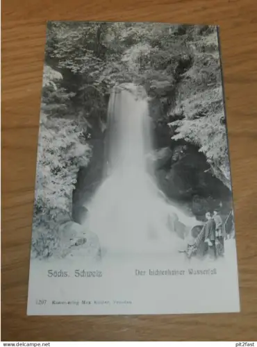 Lichtenhainer Wasserfall b. Sebnitz , ca. 1905 , Ansichtskarte , AK !!