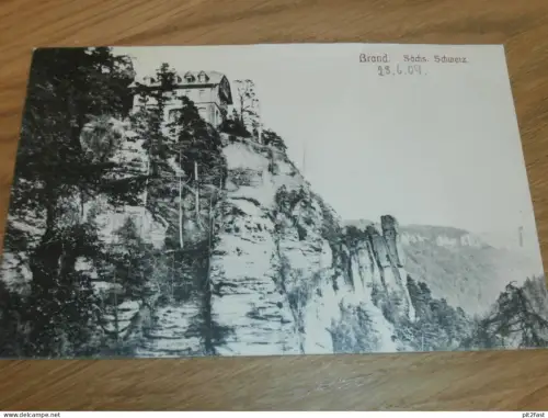 Brand Hotel , Polenztal , Hohnstein , 1909 , Ansichtskarte , AK !!