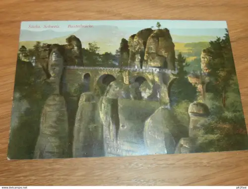 Bastei-Brücke , Wehlen , 1920 , Ansichtskarte , AK !!