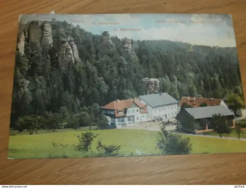 Ottomühle b. Bielatal , Mühle , ca. 1910 , Ansichtskarte , AK !!