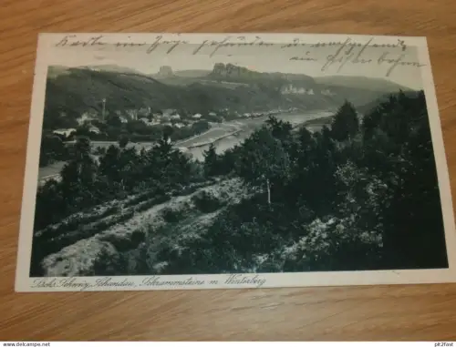 Bad Schandau , Panorama , 1931 , Ansichtskarte , AK !!