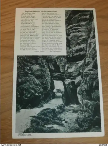 Sage vom Uttewalder Grund , Wehlen , 1932 , Ansichtskarte , AK !!