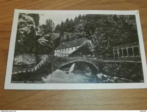 Lochmühle , Lohmen / Wehlen , Mühle , 1953 , Ansichtskarte , AK !!