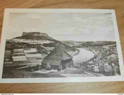 Elbtal mit Lilienstein - Sächsische Schweiz , ca. 1910 , Ansichtskarte , AK !!