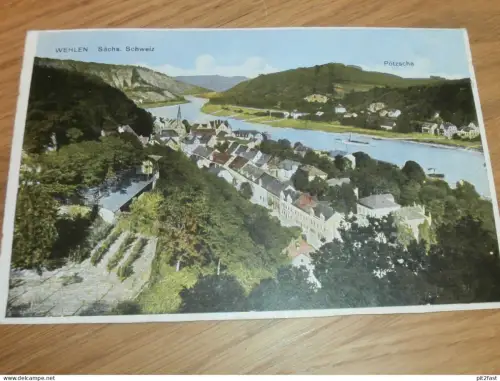 Wehlen - Panorama , ca. 1920 , Ansichtskarte , AK !!