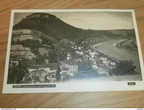 Stadt und Festung Königstein , Gohrisch , ca. 1920 , Ansichtskarte , AK !!