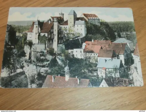 Stadt und Schloss Hohnstein , Sächsische Schweiz , ca. 1910 , Ansichtskarte , AK !!