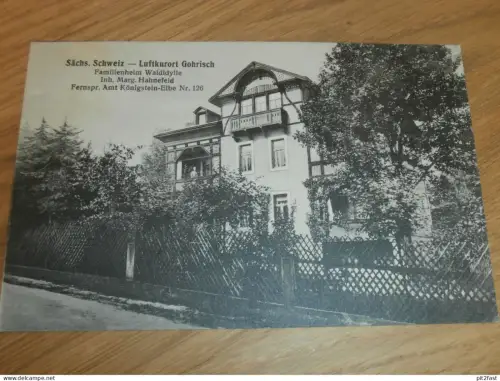 Familienheim Waldidylle in Gohrisch , 1934 , M. Hahnefeld , Ansichtskarte , AK !!