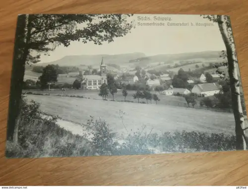 Cunnersdorf b. Gohrisch , ca. 1920 , Panorama , Ansichtskarte , AK !!