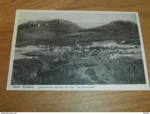 Gohrisch mit Gohrischstein , ca. 1920 , Ansichtskarte , AK !!
