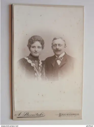 Kabinettfoto - A. Sternitzki in Braunschweig ,  Adel , CDV , Photographie , Kabinett !!