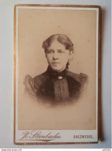 Kabinettfoto - R. Steinbacher / F. Frohse in Salzwedel und Lüchow , Adel , CDV , Photographie , Kabinett !!