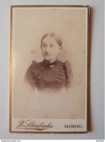 Kabinettfoto - R. Steinbacher / F. Frohse in Salzwedel und Lüchow , Adel , CDV , Photographie , Kabinett !!