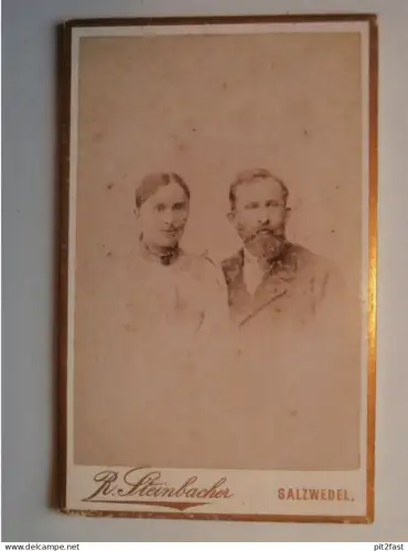 Kabinettfoto - R. Steinbacher / F. Frohse in Salzwedel und Lüchow , Adel , CDV , Photographie , Kabinett !!