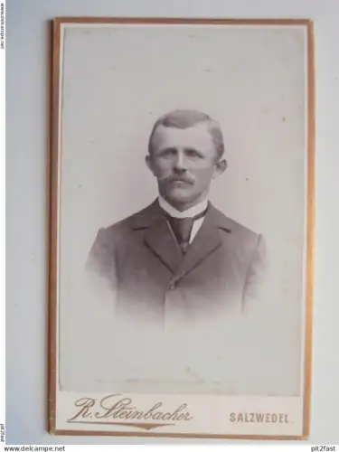 Kabinettfoto - R. Steinbacher / F. Frohse in Salzwedel und Lüchow , Adel , CDV , Photographie , Kabinett !!