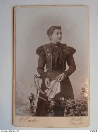 Kabinettfoto - Ernst Encke in Görlitz / Liegnitz und Niesky , Adel , CDV , Photographie , Kabinett !!