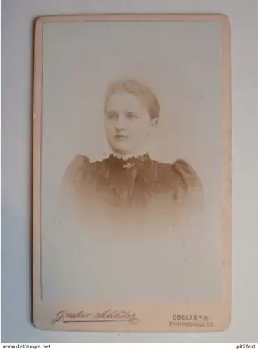 Kabinettfoto - Gustav Schlüter in Goslar , Adel , CDV , Photographie , Kabinett !!