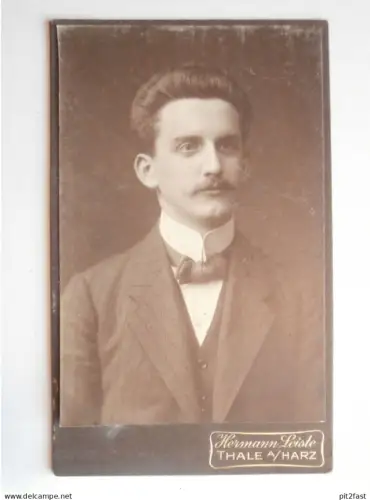 Kabinettfoto - Hermann Leiste in Thale a.H. ,  Adel , CDV , Photographie , Kabinett !!