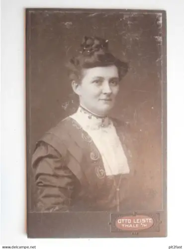 Kabinettfoto - Otto Leiste in Thale a.H. ,  Adel , CDV , Photographie , Kabinett !!