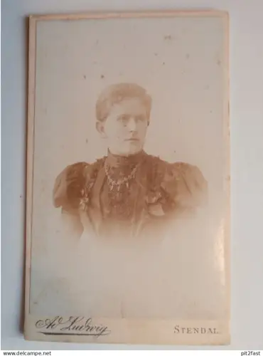 Kabinettfoto - A. Ludwig in Stendal ,  Adel , CDV , Photographie , Kabinett !!