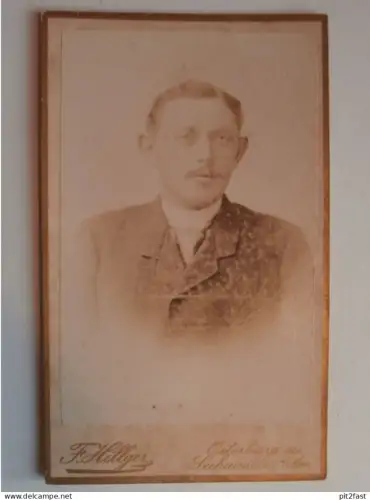 Kabinettfoto - F. Hillger in Osterburg und Seehausen i. A.,  Adel , CDV , Photographie , Kabinett !!