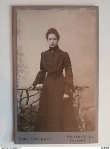 Kabinettfoto - Hans Dethmann in Wolfenbüttel , Adel , CDV , Photographie , Kabinett !!