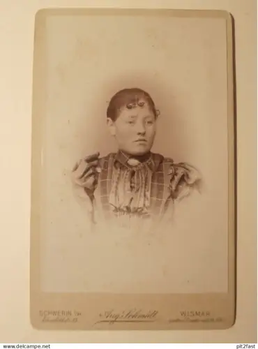 Kabinettfoto - August Schmidt in Wismar und Schwerin , CDV , Mecklenburg , Photographie , Kabinett !!