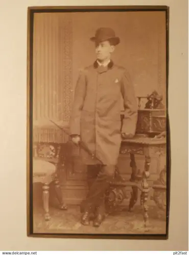 Kabinettfoto - C. Schmidt in Wismar , CDV , Mecklenburg , Photographie , Kabinett !!
